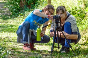 Foto-Workshop Fotonomaden Karin mit Kursteilnehmerin