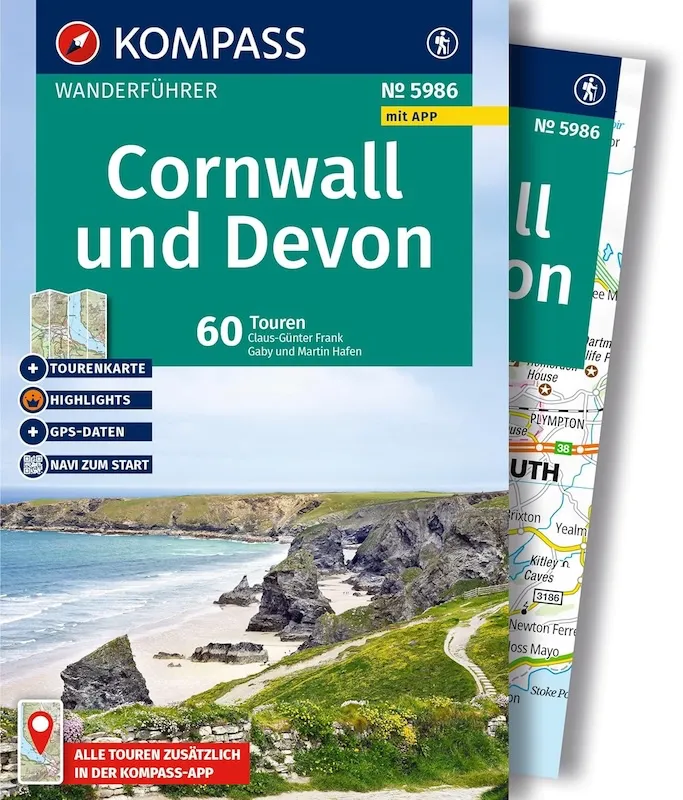 Kompass Wanderführer Cornwall Devon